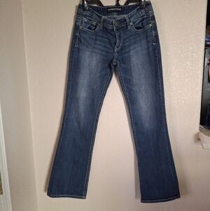 Express Blue Women's Jeans Stella Boot Cut Low Rise Sz 6r